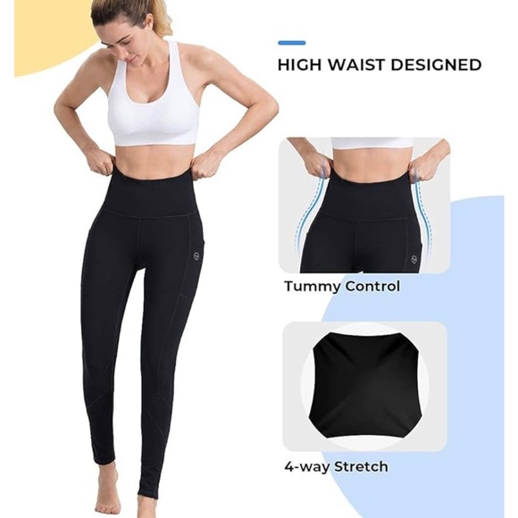 Along Fit Black Leggings - Picture 3 of 7